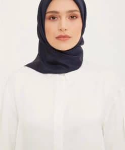 ARMİNE TWİLL İPEK EŞARP - 02 (LACİVERT)